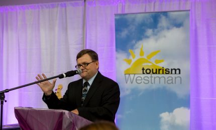 Master of Ceremonies for the evening & CJRB Boissevain Radio Personality, Barry Lamb